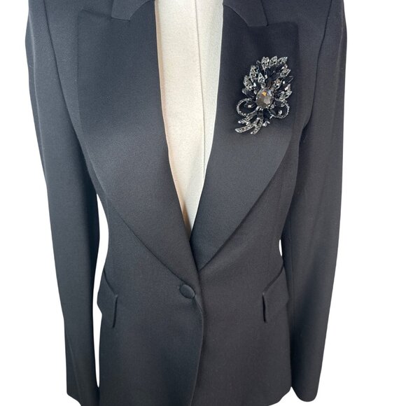 2/$30 Elegant Black Crystal Rhinestone Brooch Pin For Women - Picture 7 of 8